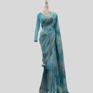 Sky Blue Saree