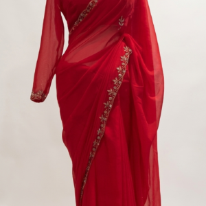 Blood Red Saree