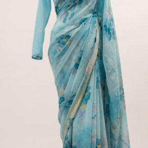 Sky Blue Saree