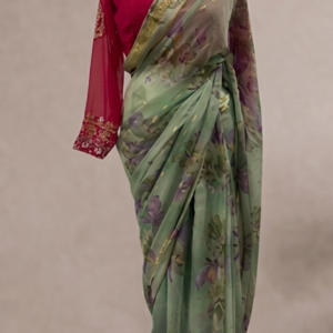 Green Saree