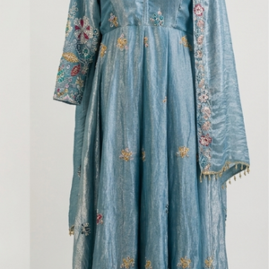 Net Sky Blue Gown
