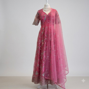 Net Baby Pink Gown